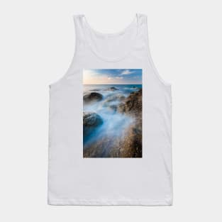 Waves and rocks long exposure Tank Top